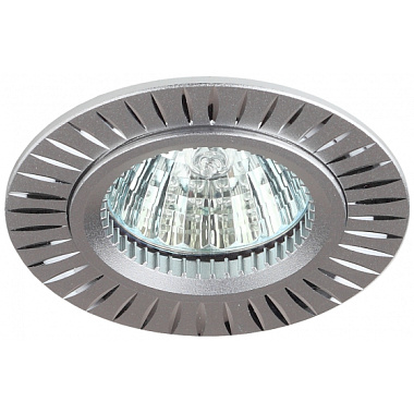 Светильник ЭРА встр алюминиевый MR16 12V/220V 50W серебро C0043816