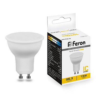 Лампа светодиодная GU10 13Вт 2700К 230В рефлектор MR16 LB-960 Feron