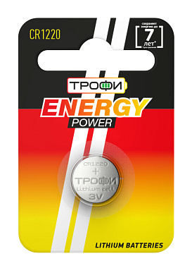 Элемент питания Трофи CR1220-1BL ENERGY POWER Lithium Б0003643