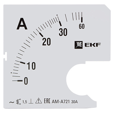 Шкала сменная для A721 30/5А-1,5 EKF PROxima