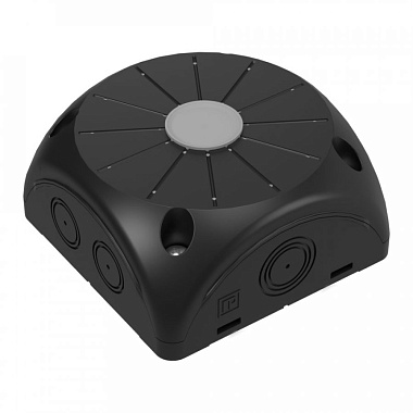 Коробка распределительная для видеокамер двухкомпонентная безгалогенная (HF) черная 100х100х50 (20шт/кор) Промрукав